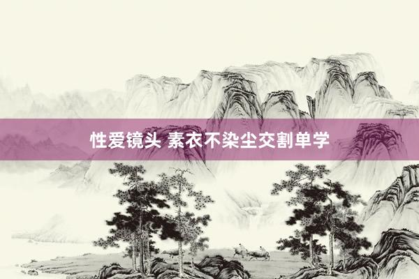 性爱镜头 素衣不染尘交割单学