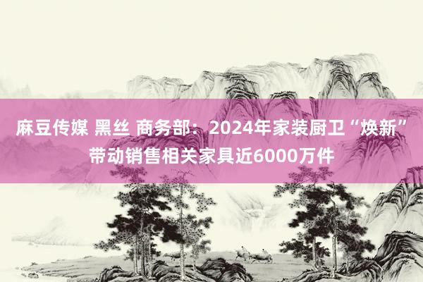 麻豆传媒 黑丝 商务部：2024年家装厨卫“焕新”带动销售相关家具近6000万件