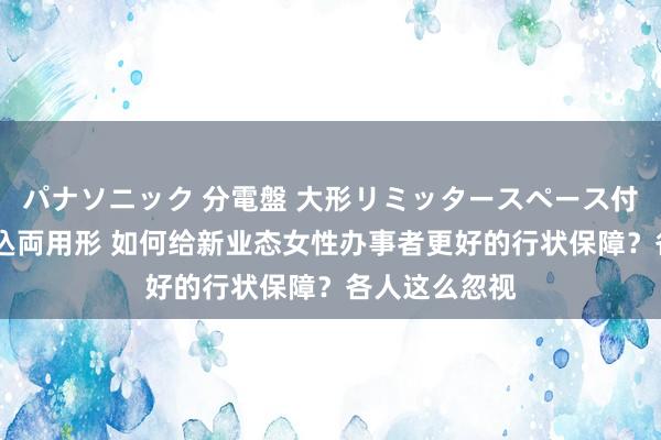 パナソニック 分電盤 大形リミッタースペース付 露出・半埋込両用形 如何给新业态女性办事者更好的行状保障？各人这么忽视