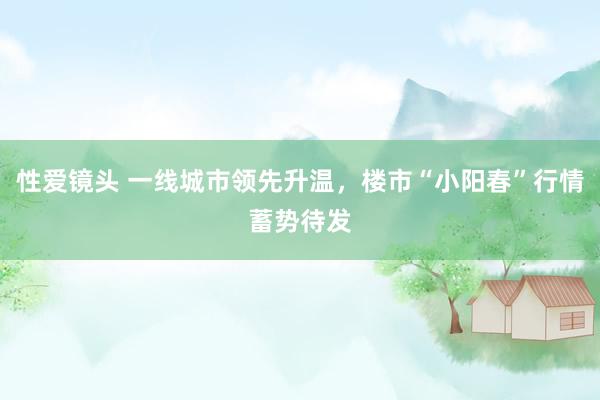 性爱镜头 一线城市领先升温，楼市“小阳春”行情蓄势待发