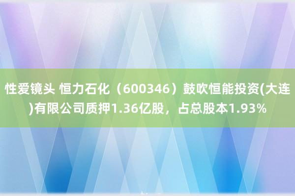性爱镜头 恒力石化（600346）鼓吹恒能投资(大连)有限公司质押1.36亿股，占总股本1.93%