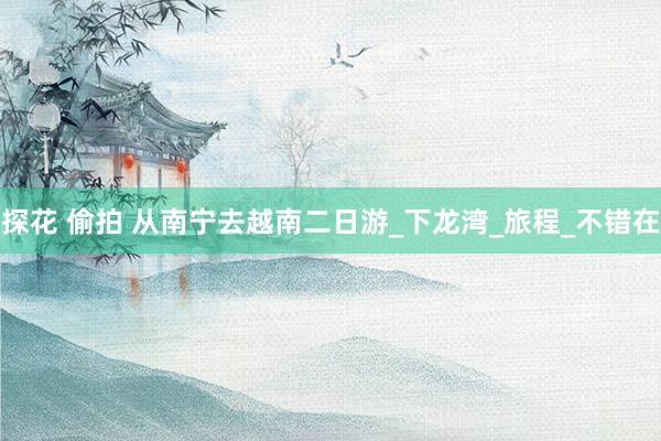 探花 偷拍 从南宁去越南二日游_下龙湾_旅程_不错在