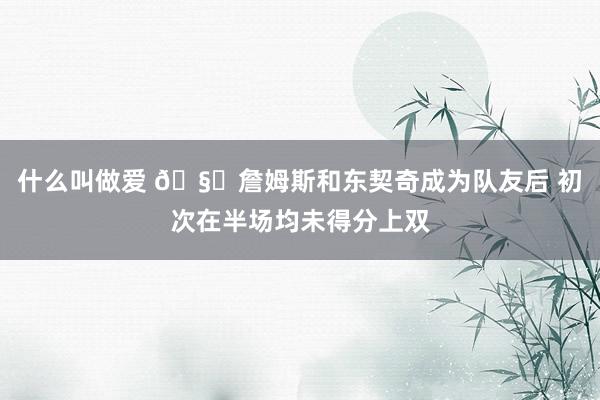 什么叫做爱 🧐詹姆斯和东契奇成为队友后 初次在半场均未得分上双