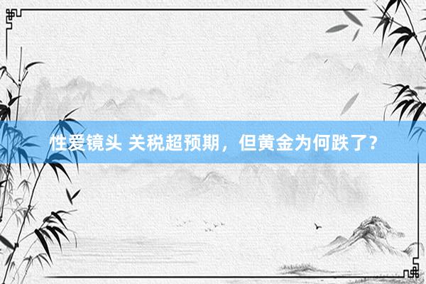 性爱镜头 关税超预期，但黄金为何跌了？