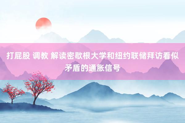 打屁股 调教 解读密歇根大学和纽约联储拜访看似矛盾的通胀信号